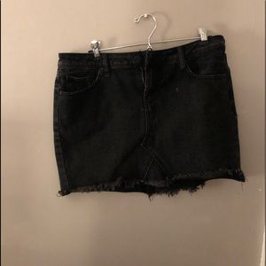 Black denim skirt (runs a little big)